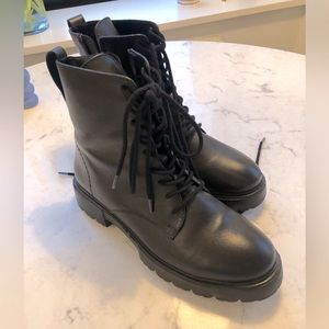 Matisse mid-calf Leather lace-up boot